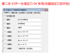 永恒狂刀GK开法第2步